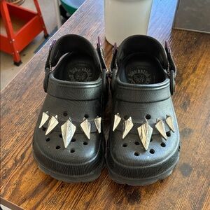 CROCS Kids Black Panther Clogs